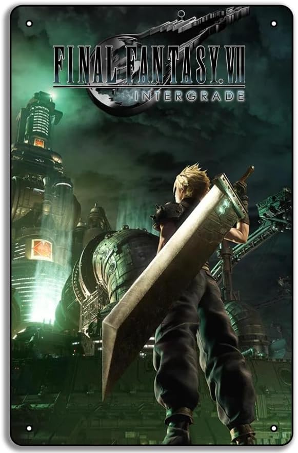 Home Decor Games - Final Fantasy VII Game Poster Metal