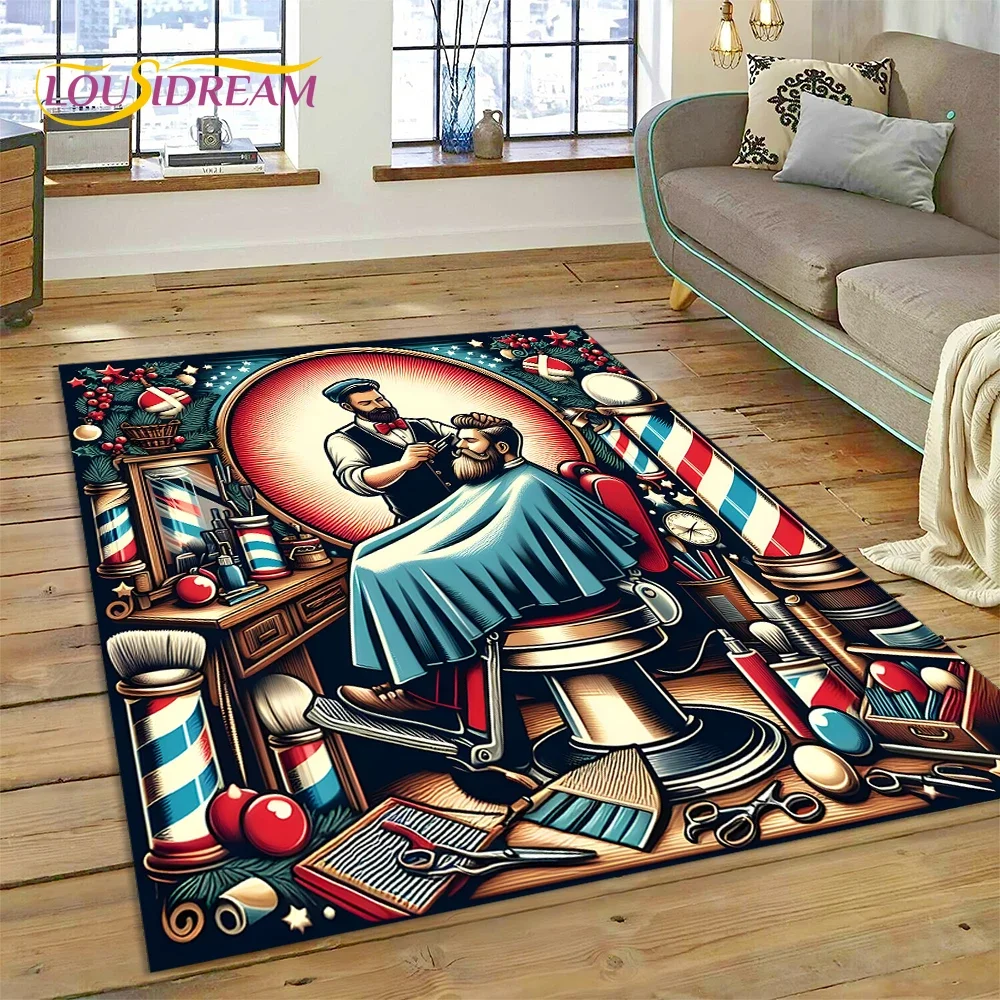 Home Decor Game Online - Fashion Barber Shop Logo Skull Vintage
