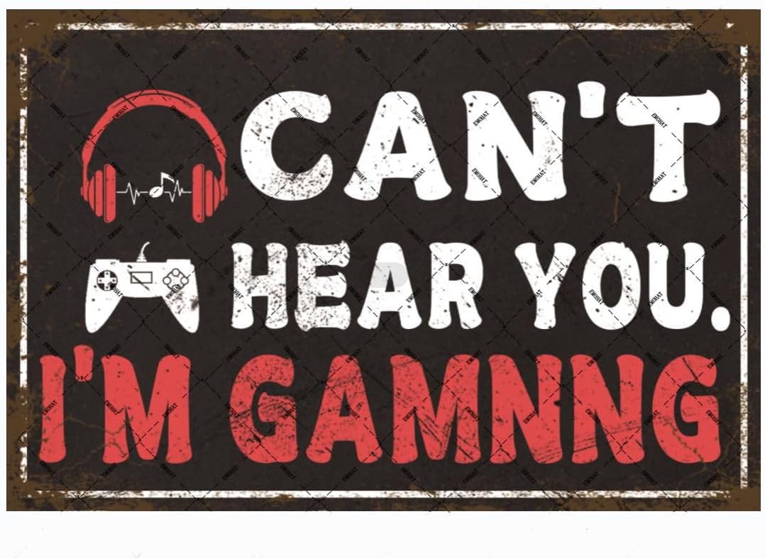 Home Decor Games - EMOHAT Game Room Metal Tin Sign
