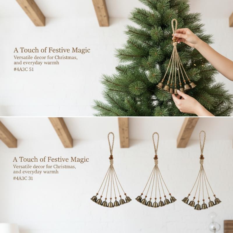 Boho Wind Chimes - Bohemian Wind Chime 6/8 Bronze Bells