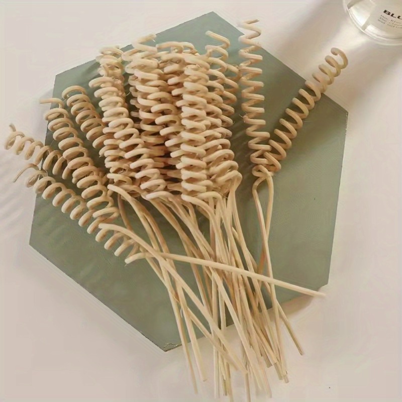 Home Decor Rattan - 10Pcs Plant Curved Rattan Sticks Aromatherapy