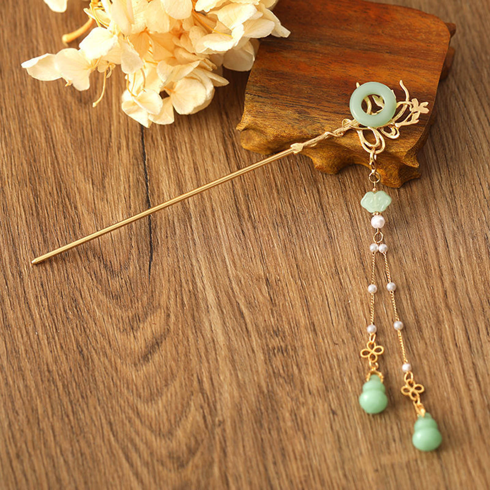 Home Decor Glass - Chinese Style Glass Hairpin For Women
