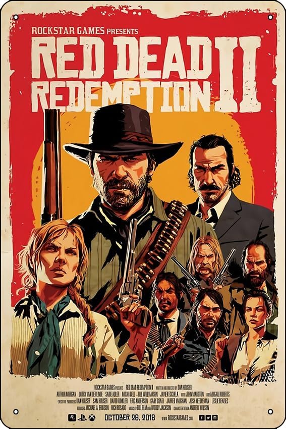 Home Decor Games - Red Redemption II Poster Poster Funny